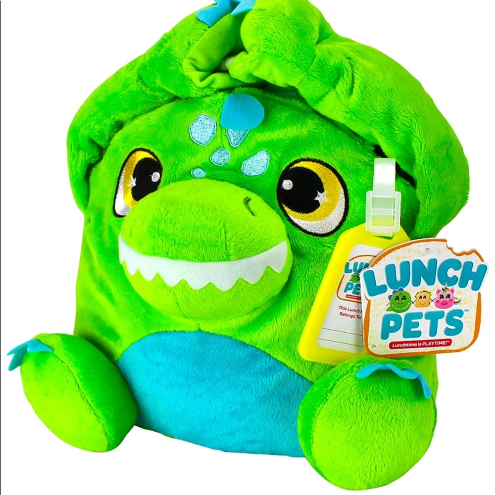LunchPets Munchosaurus Rex dino Lunch bag stuffy
